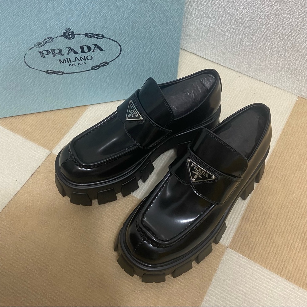 Prada Black Loafers
